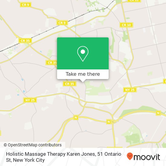 Mapa de Holistic Massage Therapy Karen Jones, 51 Ontario St