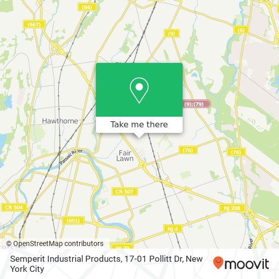 Mapa de Semperit Industrial Products, 17-01 Pollitt Dr