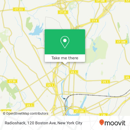 Mapa de Radioshack, 120 Boston Ave