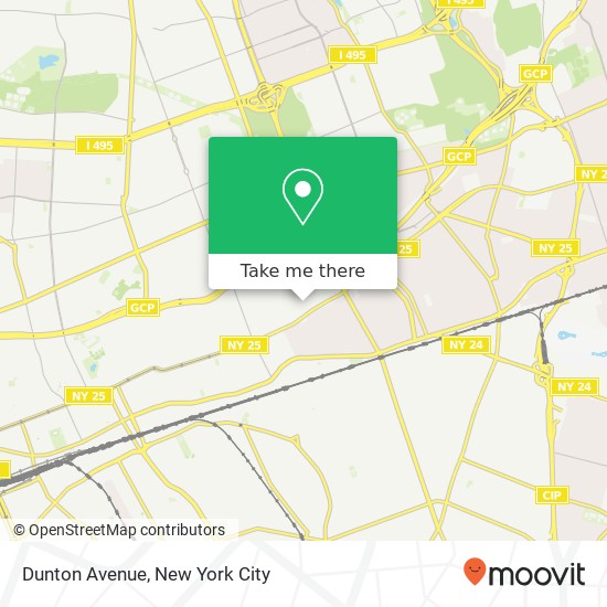 Mapa de Dunton Avenue, Dunton Ave, Queens, NY 11423, USA