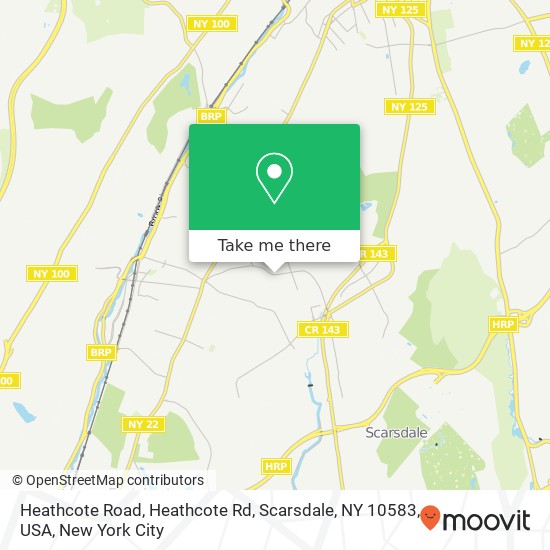 Heathcote Road, Heathcote Rd, Scarsdale, NY 10583, USA map