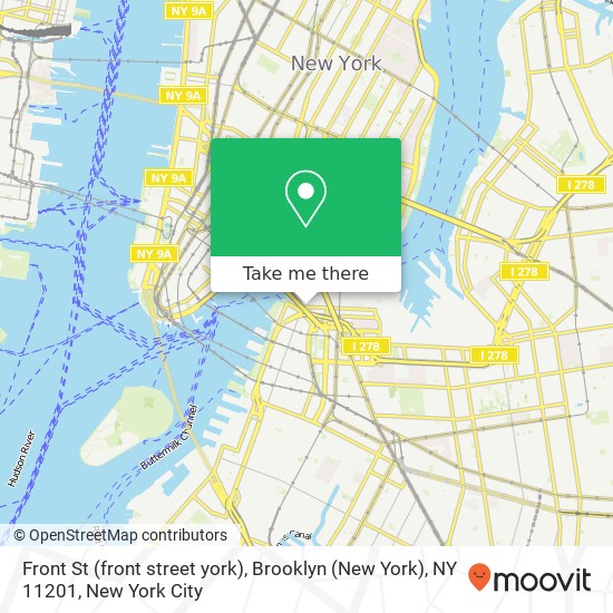 Front St (front street york), Brooklyn (New York), NY 11201 map