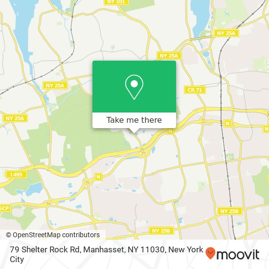 Mapa de 79 Shelter Rock Rd, Manhasset, NY 11030