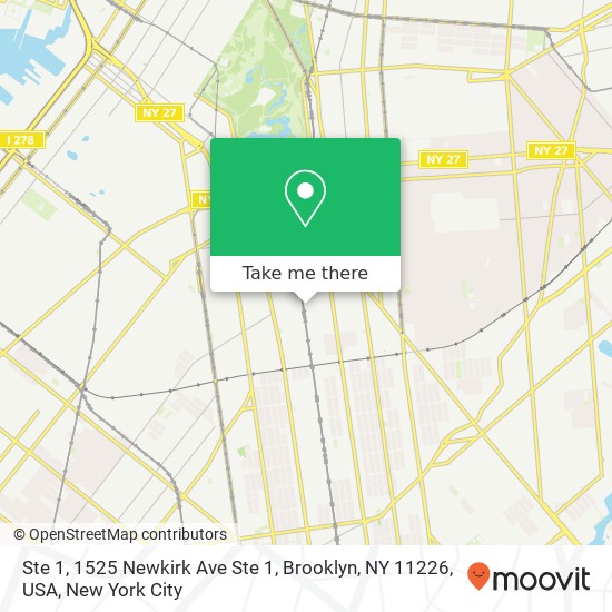 Mapa de Ste 1, 1525 Newkirk Ave Ste 1, Brooklyn, NY 11226, USA