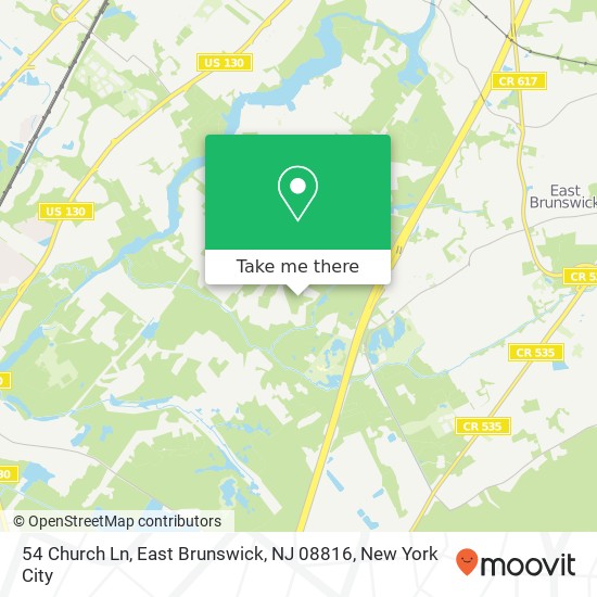 54 Church Ln, East Brunswick, NJ 08816 map