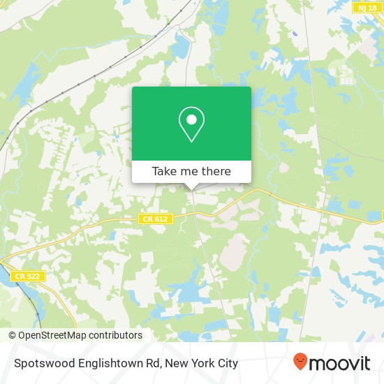 Mapa de Spotswood Englishtown Rd, Monroe Twp, NJ 08831