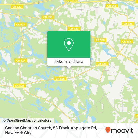 Canaan Christian Church, 88 Frank Applegate Rd map