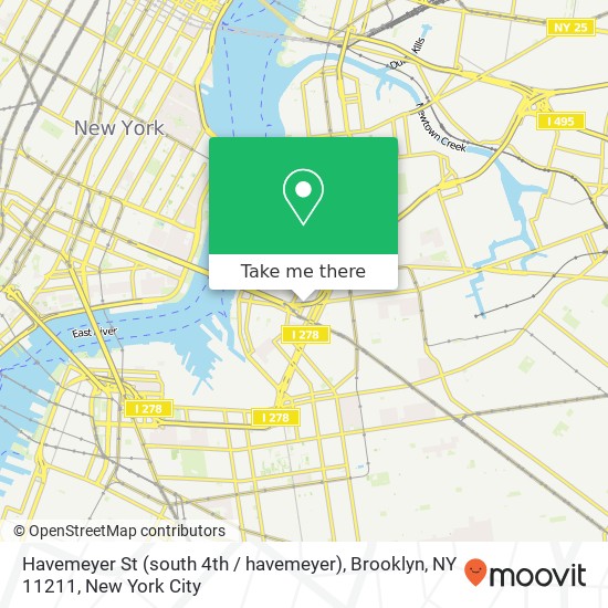 Mapa de Havemeyer St (south 4th / havemeyer), Brooklyn, NY 11211