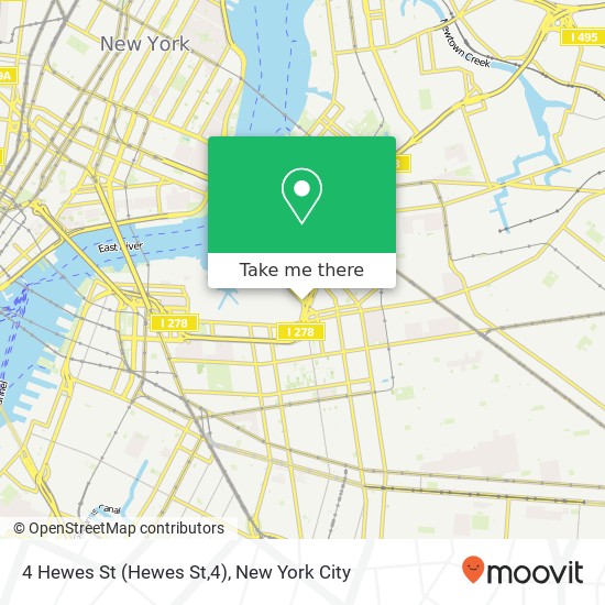 Mapa de 4 Hewes St (Hewes St,4), Brooklyn, NY 11249