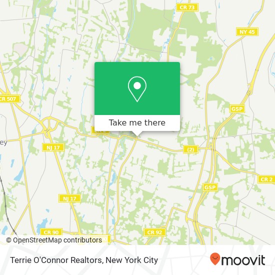 Terrie O'Connor Realtors, 366 E Saddle River Rd map