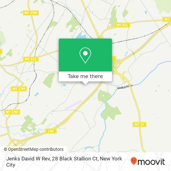 Mapa de Jenks David W Rev, 28 Black Stallion Ct