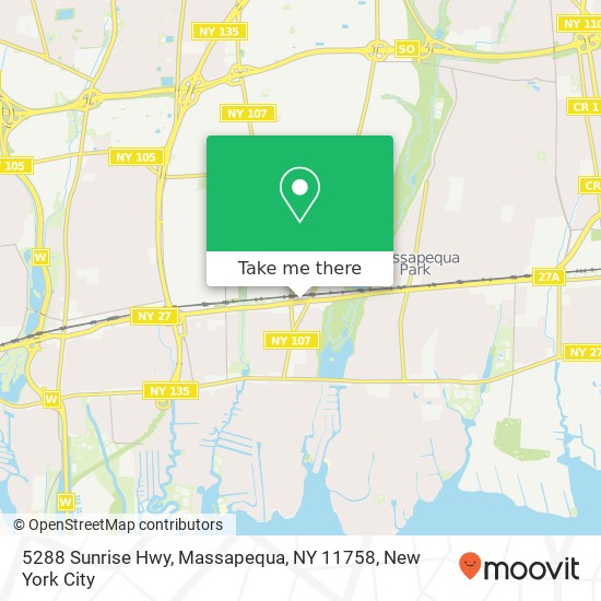 5288 Sunrise Hwy, Massapequa, NY 11758 map