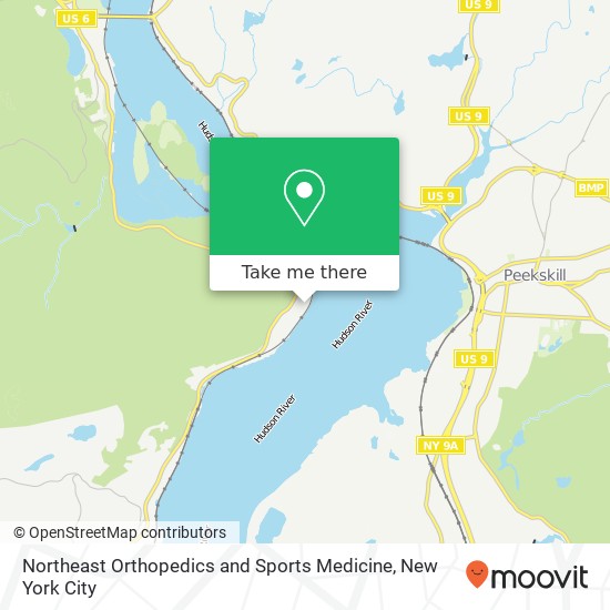 Mapa de Northeast Orthopedics and Sports Medicine, 25 Old Route 9W