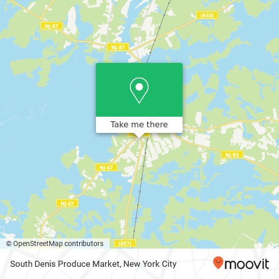 Mapa de South Denis Produce Market