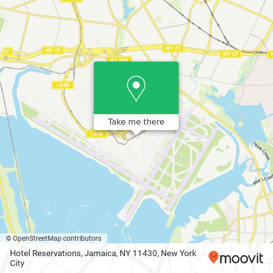 Mapa de Hotel Reservations, Jamaica, NY 11430