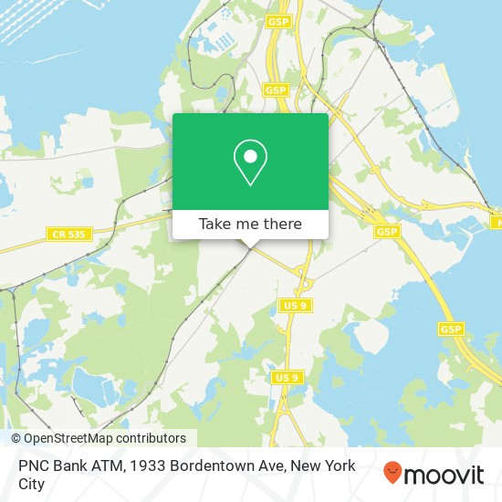 Mapa de PNC Bank ATM, 1933 Bordentown Ave