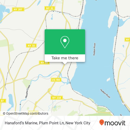 Hanaford's Marine, Plum Point Ln map
