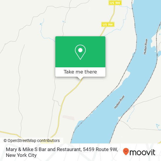 Mapa de Mary & Mike S Bar and Restaurant, 5459 Route 9W