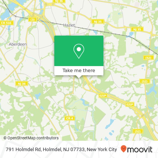 791 Holmdel Rd, Holmdel, NJ 07733 map