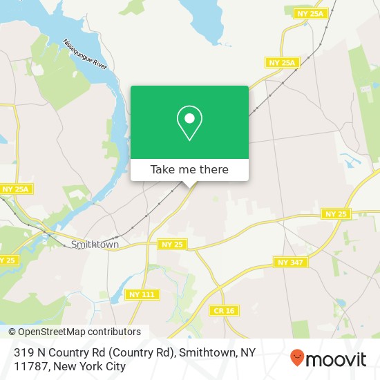 319 N Country Rd (Country Rd), Smithtown, NY 11787 map