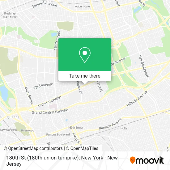 180th St (180th union turnpike) map