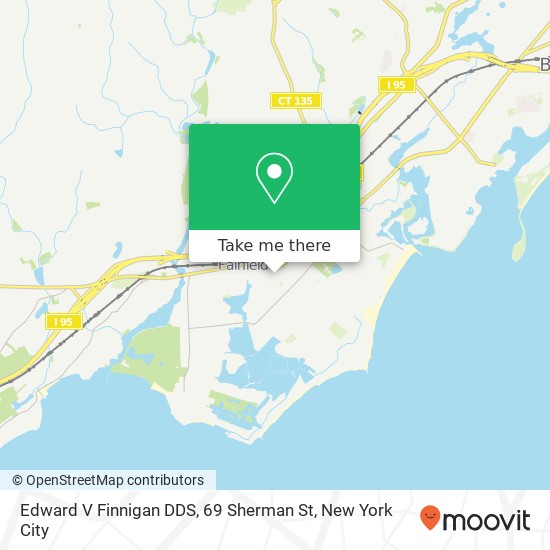 Edward V Finnigan DDS, 69 Sherman St map