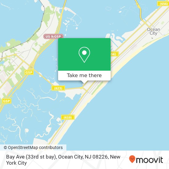 Bay Ave (33rd st bay), Ocean City, NJ 08226 map