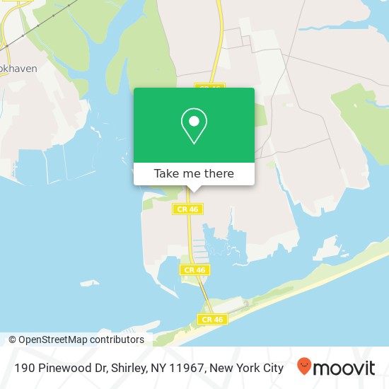 190 Pinewood Dr, Shirley, NY 11967 map