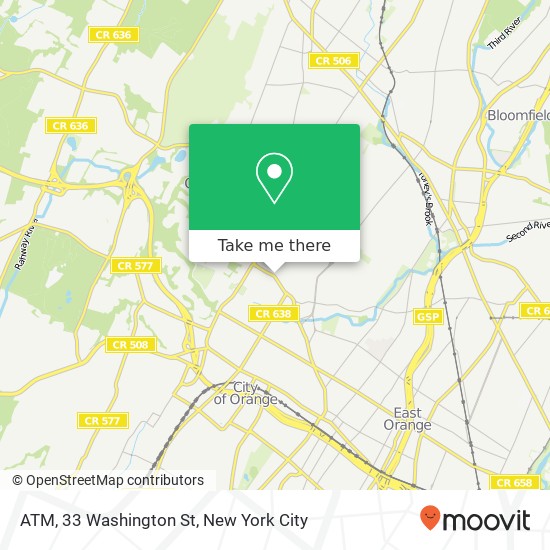 Mapa de ATM, 33 Washington St