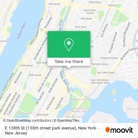 E 138th St (138th street park avenue) map