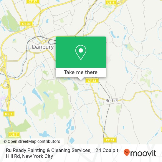 Mapa de Ru Ready Painting & Cleaning Services, 124 Coalpit Hill Rd