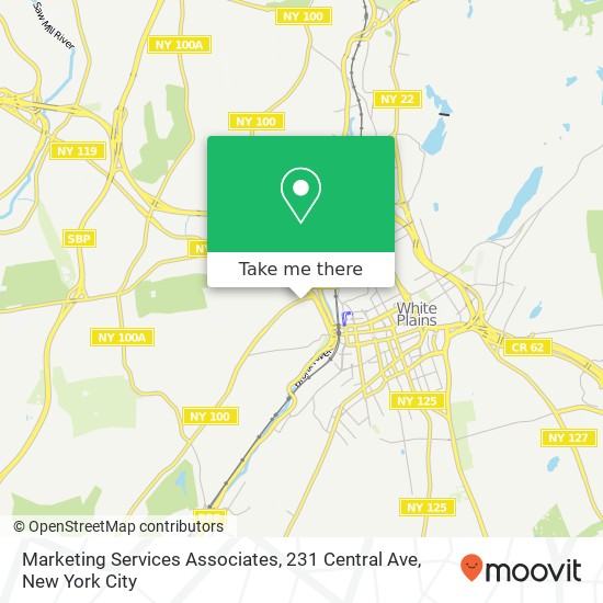 Mapa de Marketing Services Associates, 231 Central Ave