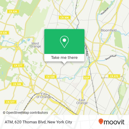 ATM, 620 Thomas Blvd map