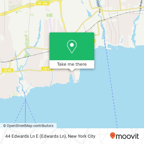 Mapa de 44 Edwards Ln E (Edwards Ln), Blue Point, NY 11715