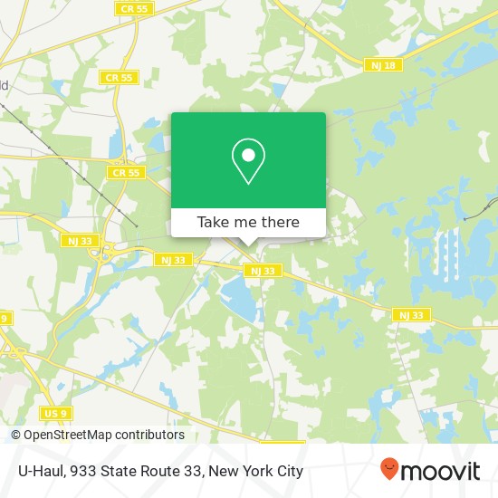 Mapa de U-Haul, 933 State Route 33