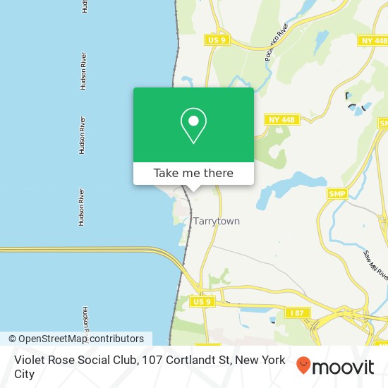 Mapa de Violet Rose Social Club, 107 Cortlandt St