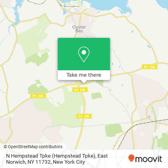 Mapa de N Hempstead Tpke (Hempstead Tpke), East Norwich, NY 11732