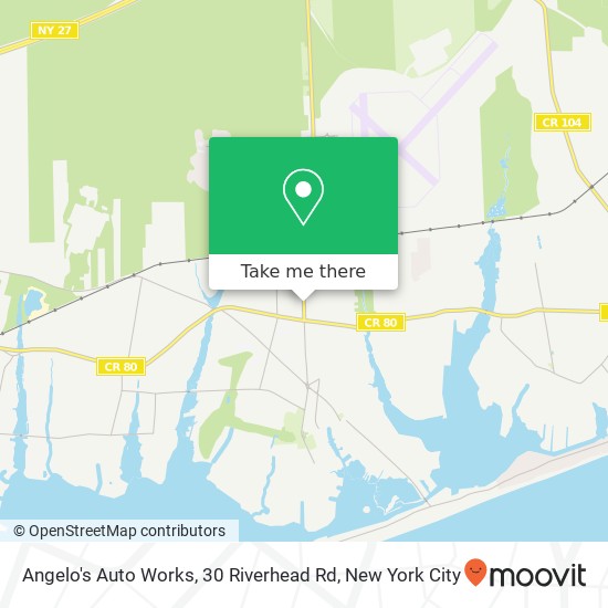 Angelo's Auto Works, 30 Riverhead Rd map