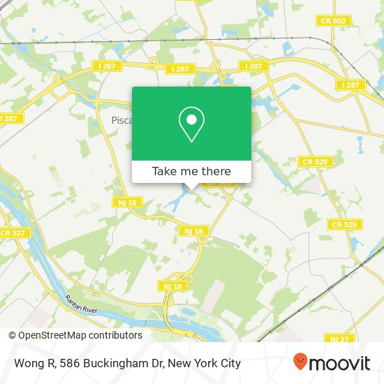 Mapa de Wong R, 586 Buckingham Dr
