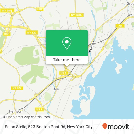 Mapa de Salon Stella, 523 Boston Post Rd