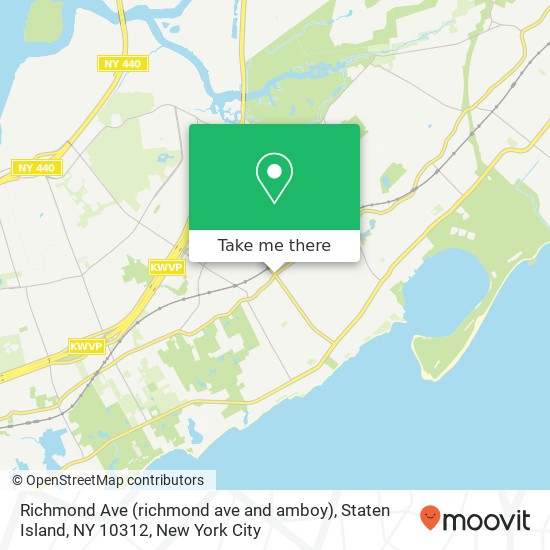 Mapa de Richmond Ave (richmond ave and amboy), Staten Island, NY 10312