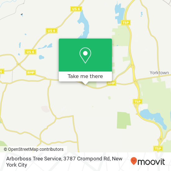 Arborboss Tree Service, 3787 Crompond Rd map