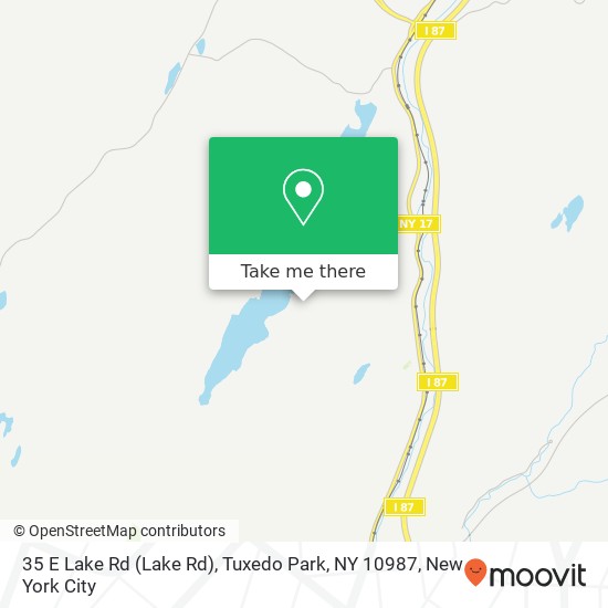 35 E Lake Rd (Lake Rd), Tuxedo Park, NY 10987 map