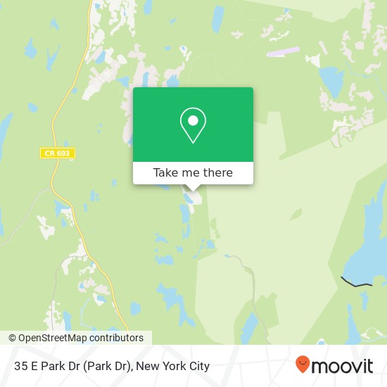 Mapa de 35 E Park Dr (Park Dr), West Milford (WEST MILFORD LAKES), NJ 07480