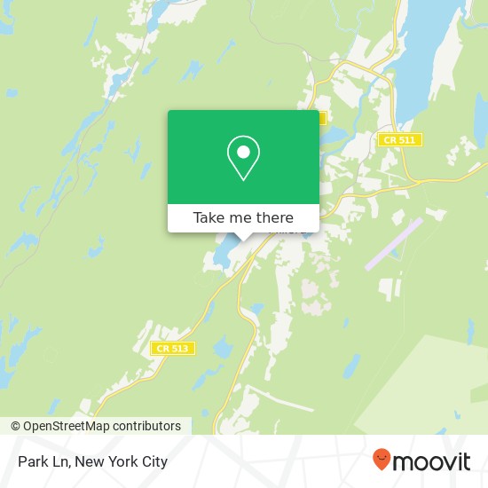 Mapa de Park Ln, West Milford (WEST MILFORD LAKES), NJ 07480