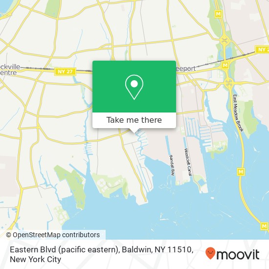 Mapa de Eastern Blvd (pacific eastern), Baldwin, NY 11510