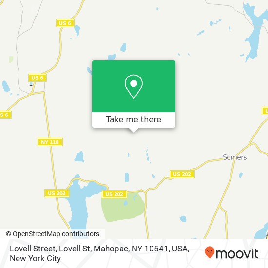 Mapa de Lovell Street, Lovell St, Mahopac, NY 10541, USA