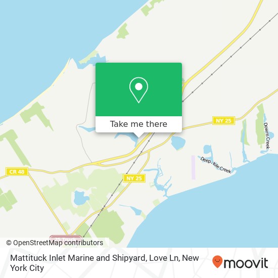 Mattituck Inlet Marine and Shipyard, Love Ln map