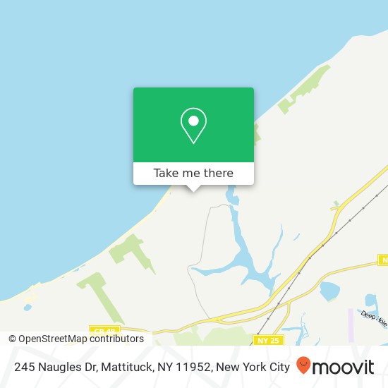 Mapa de 245 Naugles Dr, Mattituck, NY 11952