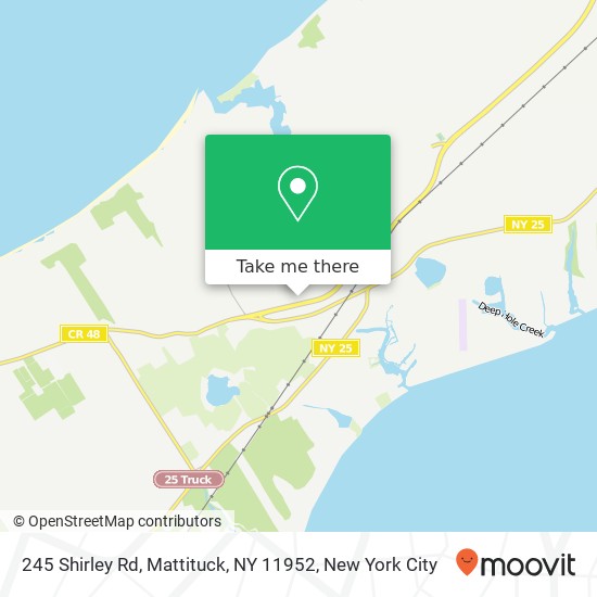 Mapa de 245 Shirley Rd, Mattituck, NY 11952